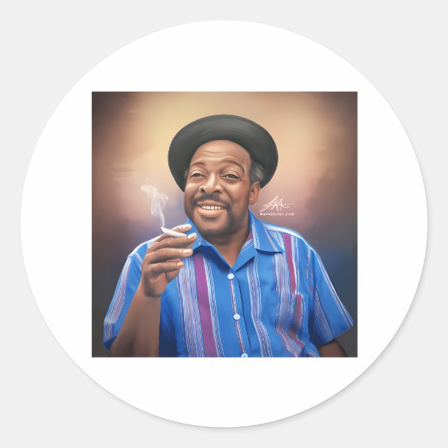 Adesivo Redondo Count Basie (Frente)