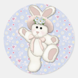 Adesivo Redondo Country Bunny