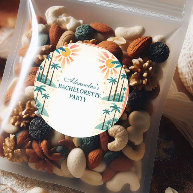 Adesivo Redondo Country Club Pickleball Bachelorette (Criador carregado)