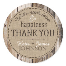 Country Wood Planks Rustic Obrigado Rótulo De Casa