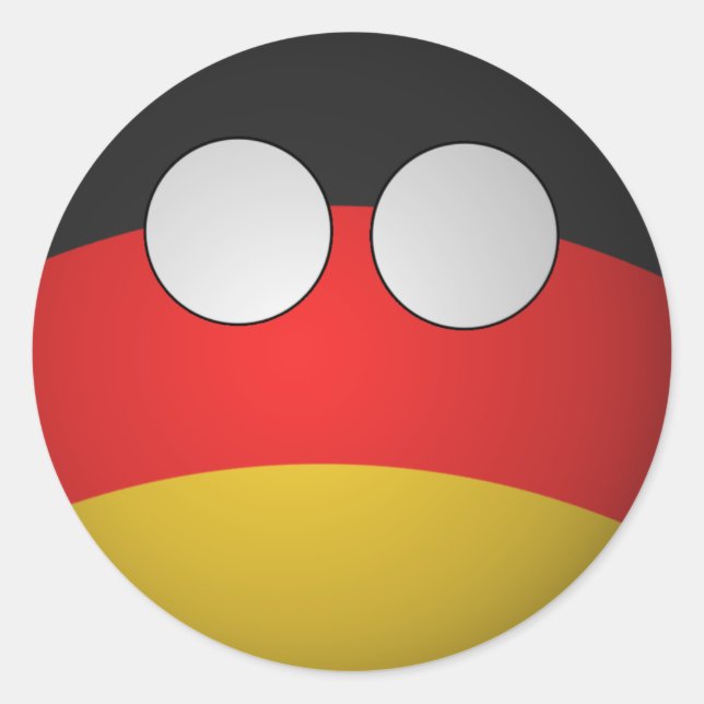 Adesivo Redondo CountryBall Germany bordador (Frente)