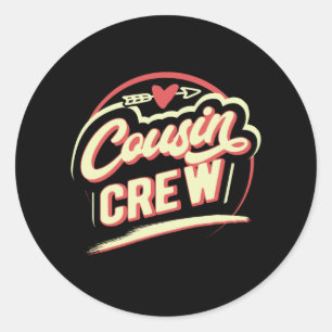 Adesivo Redondo Cousin Crew