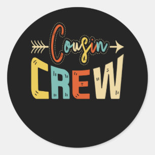 Adesivo Redondo Cousin Crew