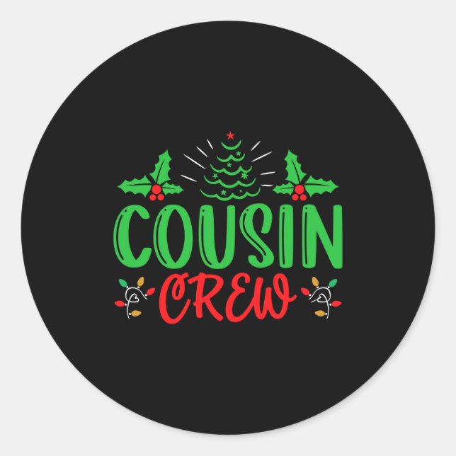 Adesivo Redondo Cousin Crew T Shirt_1  (Frente)