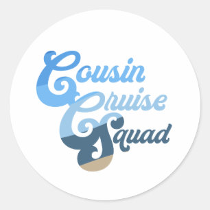 Adesivo Redondo Cousin Cruise Squad