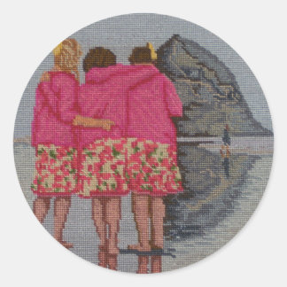 Adesivo Redondo Cousins Needlepoint