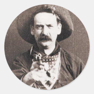 Adesivo Redondo Cowboy