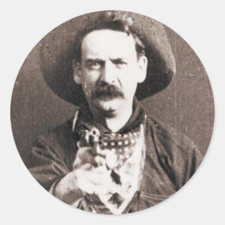 Adesivo Redondo Cowboy