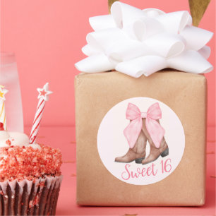 Adesivo Redondo Cowboy Boots n’ Hats