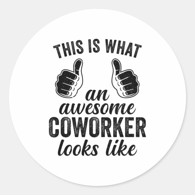 Adesivo Redondo Coworker Birthday Employee Farewell Goodbye Going  (Frente)