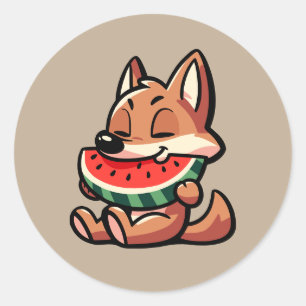 Adesivo Redondo Coyote Watermelon