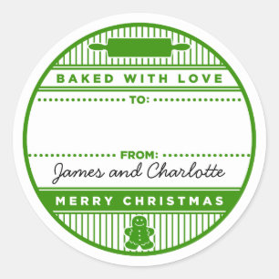 Adesivo Redondo Cozido com amor