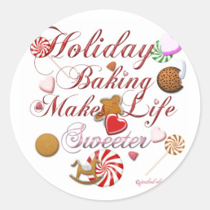 Adesivo Redondo Cozimento do feriado