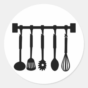 Adesivo Redondo Cozinha - cozinheiro