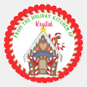 Adesivo Redondo Cozinhar de Natal