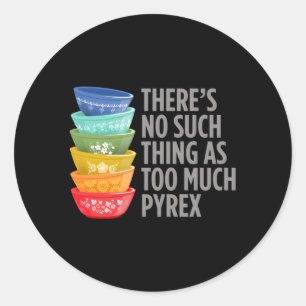 Adesivo Redondo Cozinhas De Coletor Pyrex Misturando Bolinhos