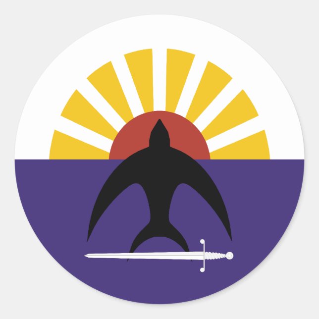 Adesivo Redondo Cozumel, Quintana Roo, México, bandeira do México (Frente)