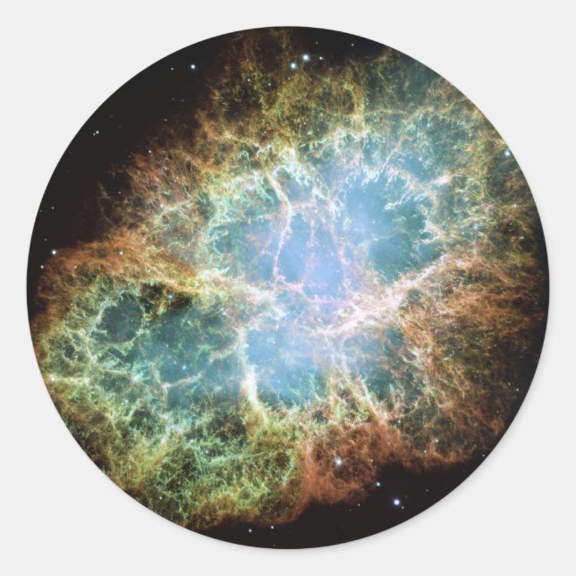 Adesivo Redondo Crab Nebula (Frente)