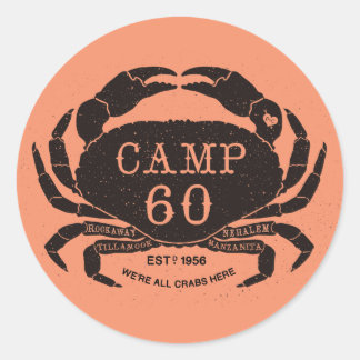 Adesivo Redondo Crabby Stickers