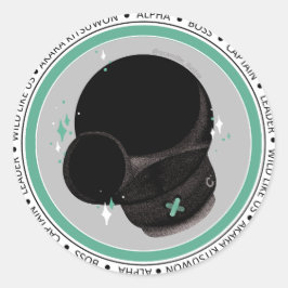 Adesivo Redondo Crachá Akara - AC