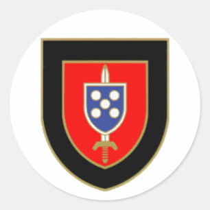 Adesivo Redondo Crachá Comandos Portugal