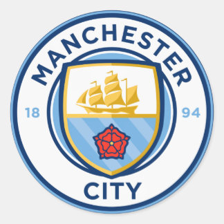 Adesivo Redondo Crachá da equipa de futebol