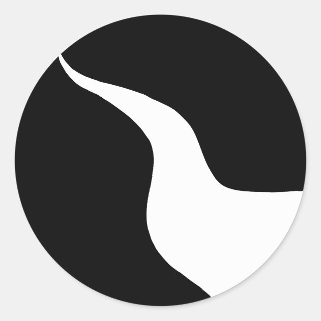 Adesivo Redondo Crachá da População do Rio Negro (Frente)