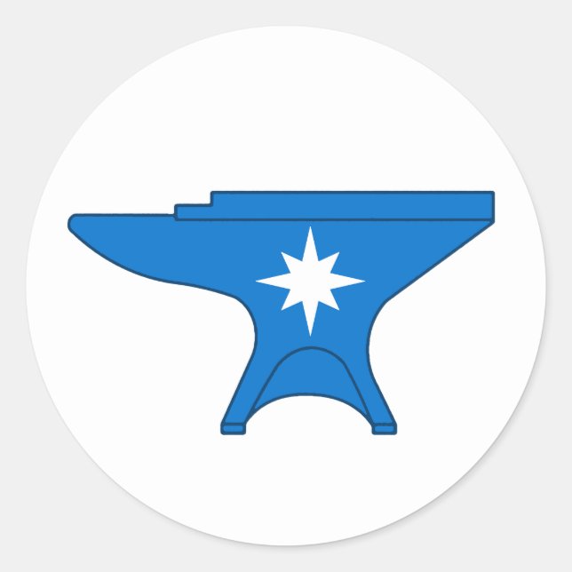 Adesivo Redondo Crachá da População Eisental (Frente)