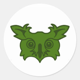 Adesivo Redondo Crachá da Populace de Owlsherst