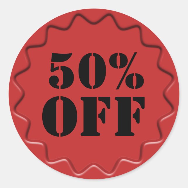 Adesivo Redondo Crachá da venda do disconto dos varejos (Frente)