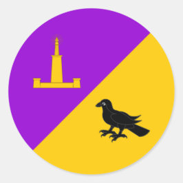 Adesivo Redondo Crachá de Avonmore Populace