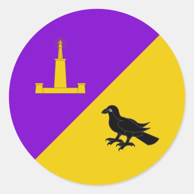 Adesivo Redondo Crachá de Avonmore Populace (Frente)