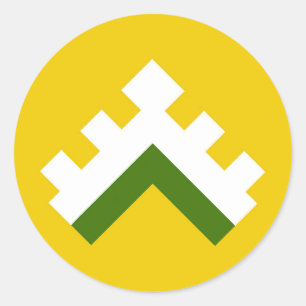 Adesivo Redondo Crachá de Hartwood Populace