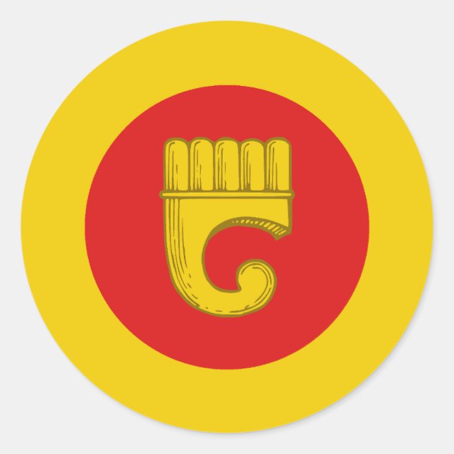 Adesivo Redondo Crachá de Hornwood Populace (Frente)