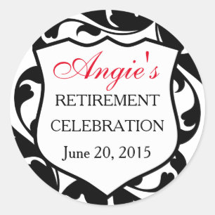 Adesivo Redondo Crachá de Polícia de Suavimentos Personalizados