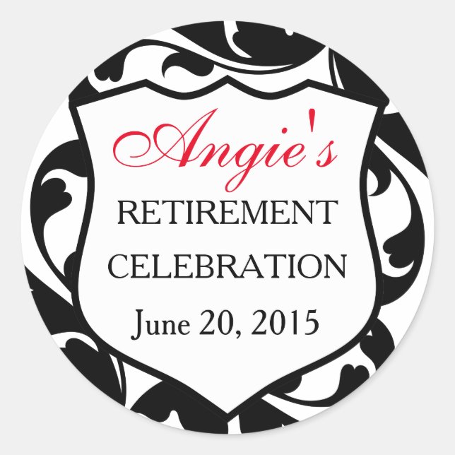 Adesivo Redondo Crachá de Polícia de Suavimentos Personalizados (Frente)