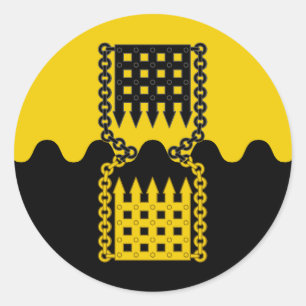 Adesivo Redondo Crachá de Schattentor Populace