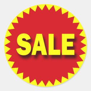 ADESIVO REDONDO CRACHÁ DE VAREJO - VENDA