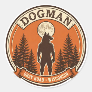 Adesivo Redondo Crachá do Dogman
