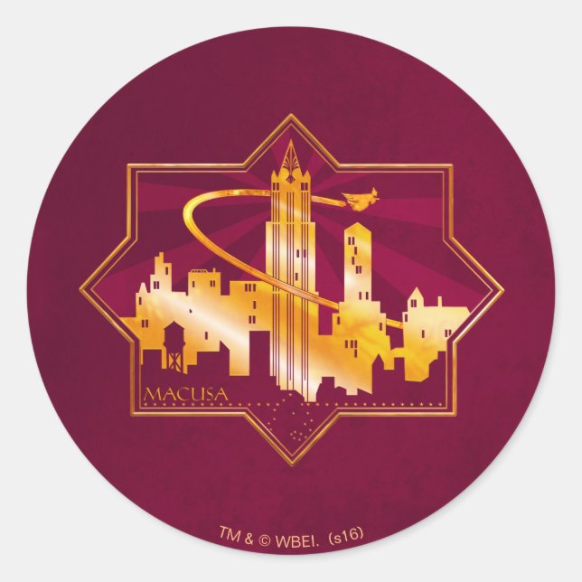 Adesivo Redondo Crachá gráfico MACUSA™ (Frente)