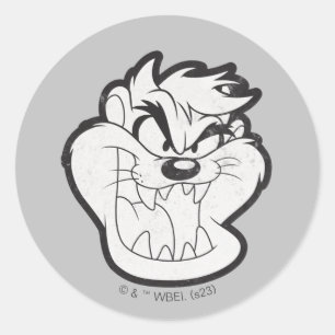 Adesivo Redondo CRACHÁ Grin Mau TAZ™