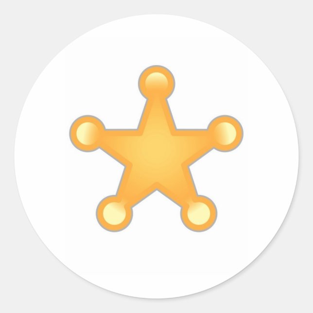 Adesivo Redondo Crachá Star (Frente)