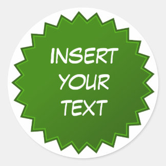 Adesivo Redondo Crachá Verde