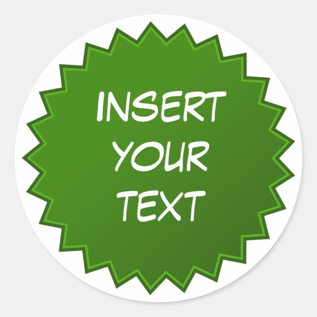 Adesivo Redondo Crachá Verde (Frente)