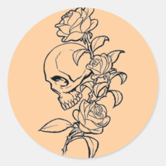 ADESIVO REDONDO CRÂNIO