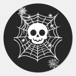 Adesivo Redondo crânio