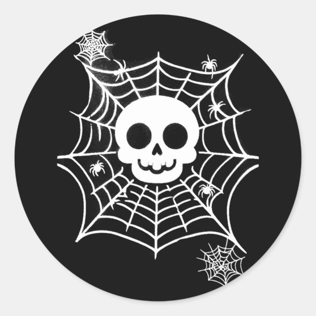 Adesivo Redondo crânio (Frente)