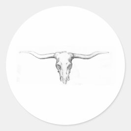 Adesivo Redondo crânio