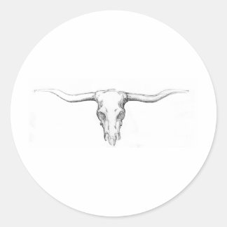 Adesivo Redondo crânio