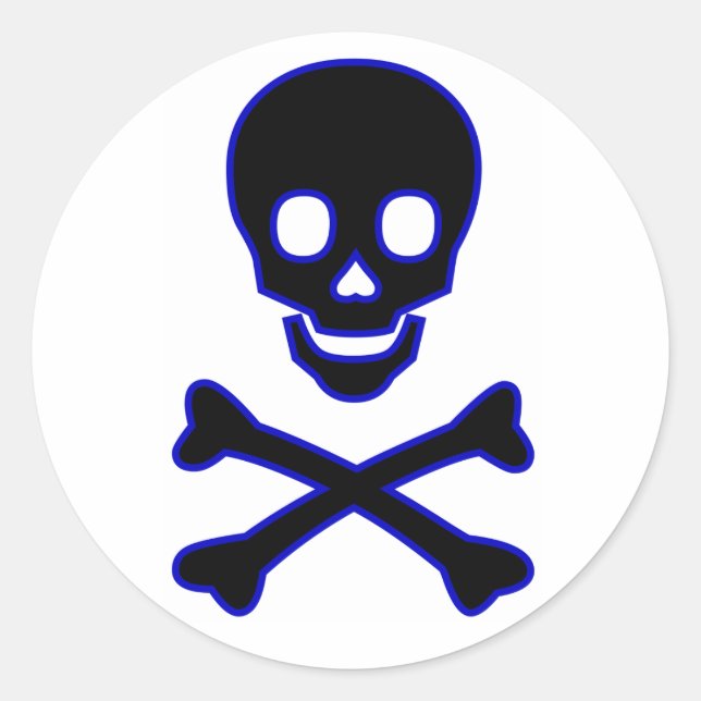 Adesivo Redondo crânio (Frente)